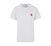 Mister Tee T-Shirt 'Have A Drink' rouge feu / blanc, Taille L