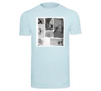 Mister Tee T-Shirt 'Hoop Life' bleu / gris / blanc, Taille L