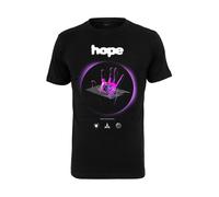 Mister Tee T-Shirt 'Hope' violet / noir / blanc, Taille S
