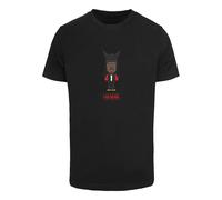 Mister Tee T-Shirt 'I Am Music' chocolat / rouge / noir / blanc, Taille L