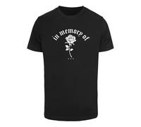 Mister Tee T-Shirt 'In Memory Of… Tee' noir / blanc, Taille L