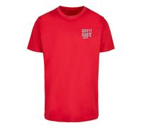 Mister Tee T-Shirt 'Keep It 100%' gris / rouge vif, Taille 5XL