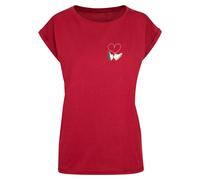 Mister Tee T-shirt 'Kicks Love' vert / bourgogne / blanc, Taille M