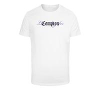 Mister Tee T-Shirt 'La Compton' violet clair / noir / blanc, Taille L
