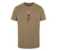 Mister Tee T-Shirt ' Lost Youth Rose' chamois / rouge / blanc, Taille S