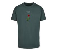 Mister Tee T-Shirt 'Lost Youth Rose' sapin / vert foncé / rouge sang / blanc, Taille XL