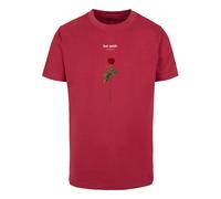 Mister Tee T-Shirt 'Lost Youth Rose' vert / rouge / blanc, Taille M