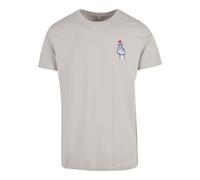 Mister Tee T-Shirt 'Love Sign' bleu clair / gris / rouge / noir, Taille M