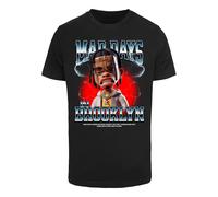 Mister Tee T-Shirt 'Mad Days' umbra / rouge vif / noir / blanc, Taille M