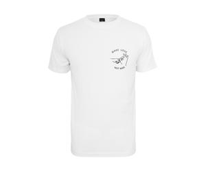 Mister Tee T-Shirt 'Make Love Tee' noir / blanc, Taille XS