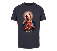 Mister Tee T-Shirt mastic / bleu marine / rose ancienne / rouge feu, Taille 5XL