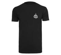 Mister Tee T-Shirt 'Merry Christmas' noir / blanc, Taille M