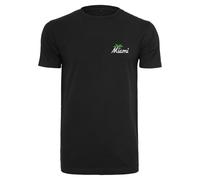 Mister Tee T-Shirt 'Miami Palm Tree' vert / noir / blanc, Taille S