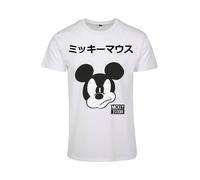 Mister Tee T-Shirt 'Mickey Japanese' noir / blanc, Taille XS