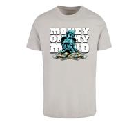 Mister Tee T-Shirt 'Money On My Mind' gris / pétrole / noir / blanc cassé, Taille XXL