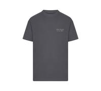 Mister Tee T-Shirt 'Never Too Late To The Party' gris foncé / blanc, Taille XL