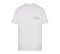 Mister Tee T-Shirt 'Never Too Late To The Party' noir / blanc, Taille L