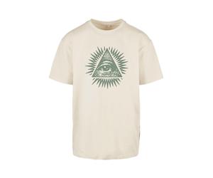 Mister Tee T-Shirt 'New Order' beige / gris fumé / vert foncé / orange, Taille S