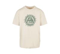 Mister Tee T-Shirt 'New Order' beige / gris fumé / vert foncé / orange, Taille XL