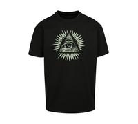 Mister Tee T-Shirt 'New Order' vert pastel / vert foncé / orange / noir, Taille XS