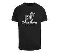 Mister Tee T-Shirt 'Nobody Knows' noir / blanc, Taille XS