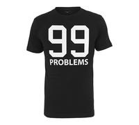 Mister Tee T-Shirt noir / blanc, Taille L