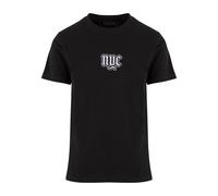 Mister Tee T-Shirt noir / blanc, Taille XS