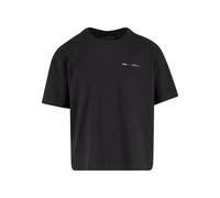 Mister Tee Distressed Mary Cropped Oversized Short Sleeve T-shirt Noir 2XL Homme