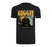 Mister Tee T-Shirt 'Notorious Big Finest' jaune d'or / vert clair / saumon / noir / blanc, Taille XS