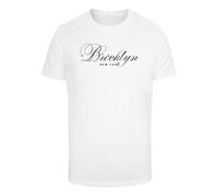 Mister Tee T-Shirt 'NY Brooklyn' noir / blanc, Taille L