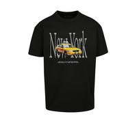 Mister Tee T-Shirt 'NY Taxi' jaune d'or / gris fumé / noir / blanc, Taille M