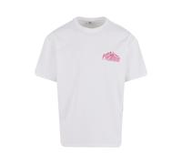 Mister Tee T-Shirt 'Paradise Land' marron / jaune / rose / blanc, Taille XXL