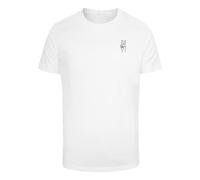Mister Tee T-Shirt 'Peace Hand' noir / blanc, Taille 5XL
