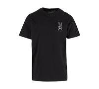 Mister Tee T-Shirt 'Peace Sign' noir / blanc, Taille XXL