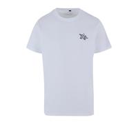 Mister Tee T-Shirt 'Penne Va Bene' noir / blanc, Taille M