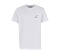Mister Tee T-Shirt 'Pizza' noir / blanc, Taille S