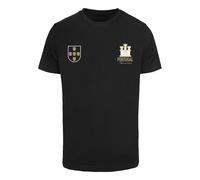 Mister Tee T-shirt 'Portugal' jaune/noir/blanc Taille S