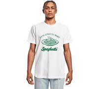 Mister Tee T-Shirt 'Upsetti Spaghetti' vert / blanc, Taille XL