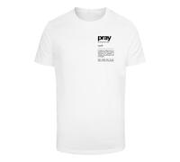 Mister Tee T-Shirt 'Pray Definition' noir / blanc, Taille M