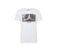 Mister Tee T-Shirt 'Pray' gris / blanc, Taille XS