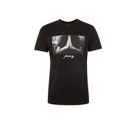 Mister Tee T-Shirt 'Pray' gris / noir, Taille L