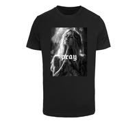 Mister Tee T-Shirt 'Praying Girl' gris / gris foncé / noir / blanc, Taille M