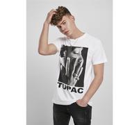 Mister Tee T-Shirt Profil Tupac Rapper 2PAC Amura Shakur Blanc Col Rond