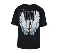 Mister Tee T-Shirt 'Reach High' bleu clair / noir / blanc, Taille M