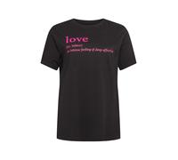 Mister Tee T-shirt rose néon / noir, Taille XS