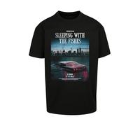 Mister Tee T-Shirt rose / noir / blanc, Taille XS