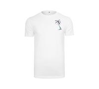 Mister Tee T-Shirt 'Summer Vibes' menthe / noir / blanc, Taille S