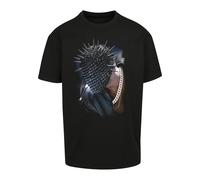 Mister Tee T-Shirt 'Thorned Mask' mélange de couleurs / noir, Taille XXL