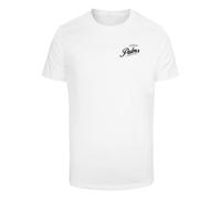 Mister Tee T-Shirt 'Three Palms' écru / vert foncé / noir / blanc, Taille XS