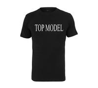 Mister Tee T-shirt 'Top Model' noir / blanc, Taille M
